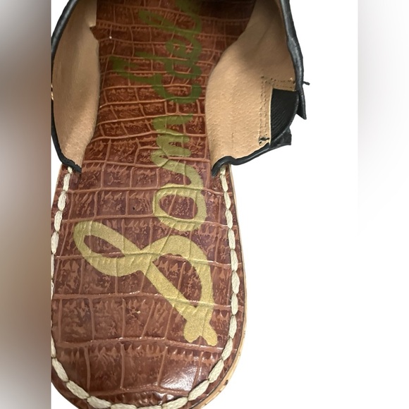 Sam Edelman Ranger Sandal  Black Suede Cork Platform Wedge Slides Women Size 10‎ - Picture 9 of 11